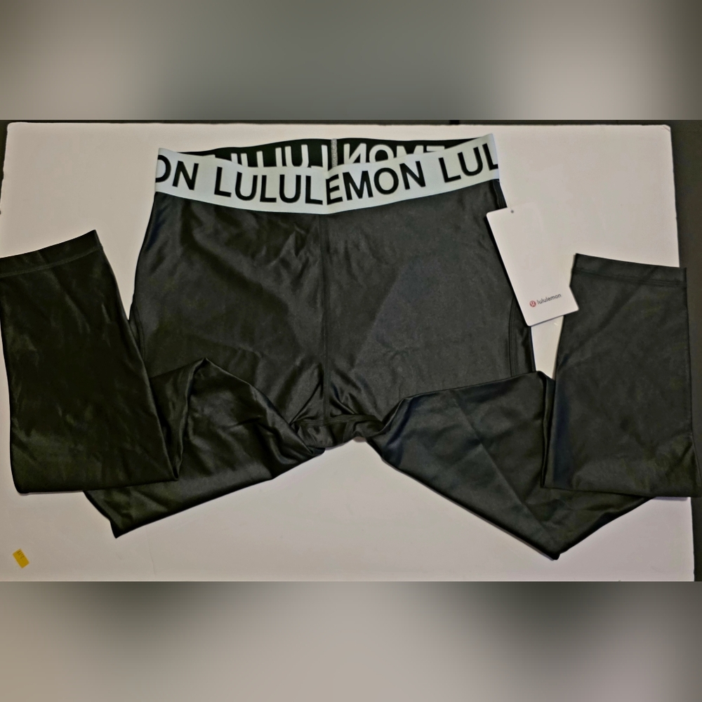 Lululemon Dark Green Shine  Leggings